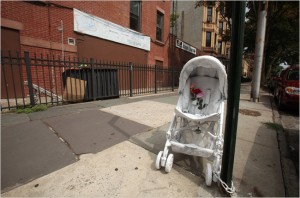 Wacky Wednesdays: White Mystery Stroller in Brooklyn